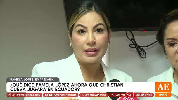 Pamela López envió mensaje al nuevo equipo de Christian Cueva / Captura