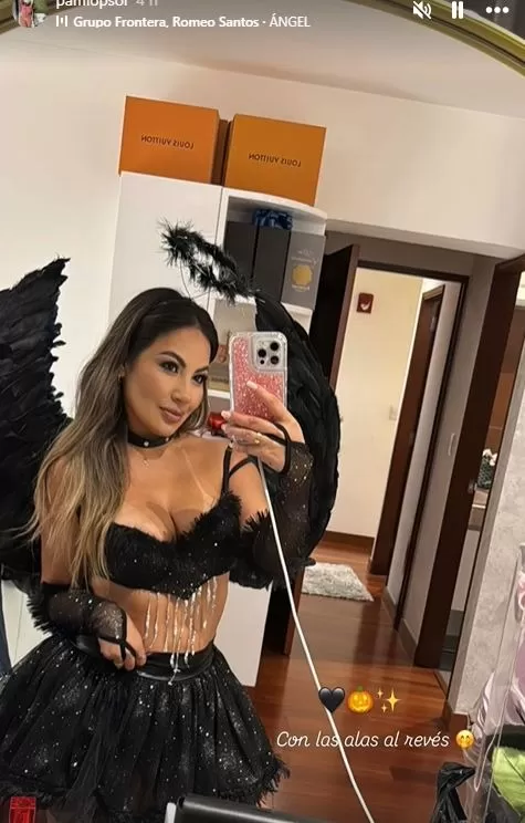 Pamela López se fue de fiesta por Halloween / Instagram