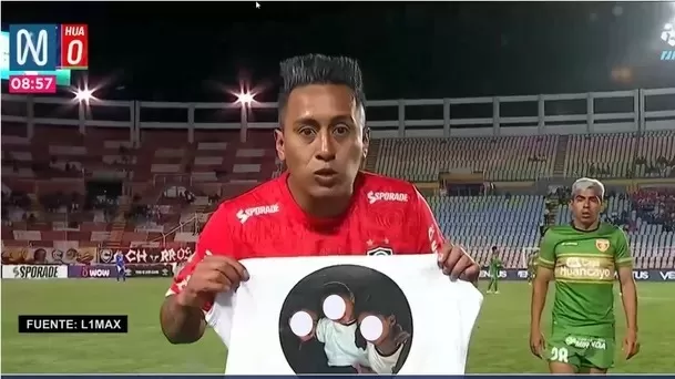 Christian Cueva celebró gol con mensaje a sus hijos. Foto: Canal N