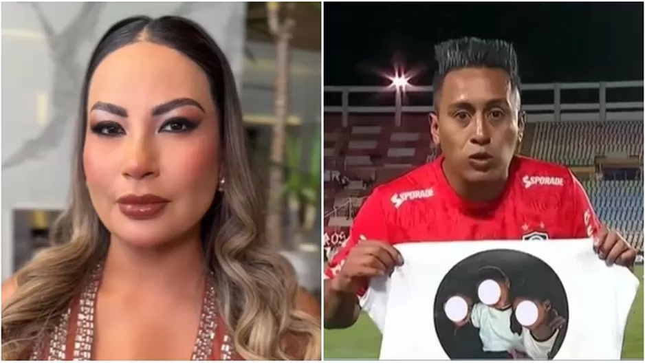 Pamela López llamó “ridículo” a Cueva por celebrar gol con mensaje a sus hijos. Fuente: Instagram/Liga1Max