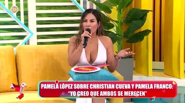 Tras comentado video, Pamela López sorprendió con su aparición en 'América Hoy'. Foto: América TV