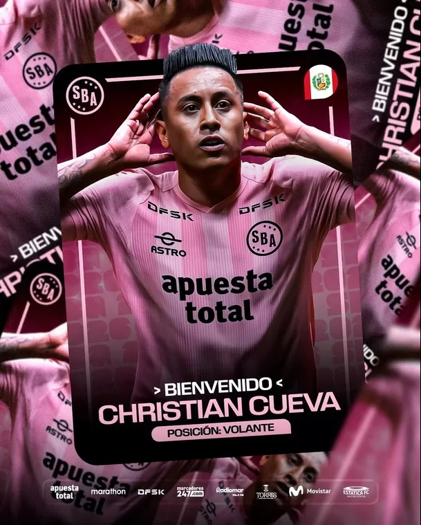 Christian Cueva es el nuevo jale del Sport Boys / IG: @clubsportboys