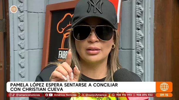 Pamela López desea sentarse a conciliar con Christian Cueva / América Espectáculos 