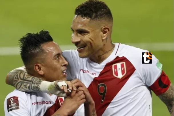 Christian Cueva y Pamela Guerrera juntos en la Selección Peruana. Fuente: AFP