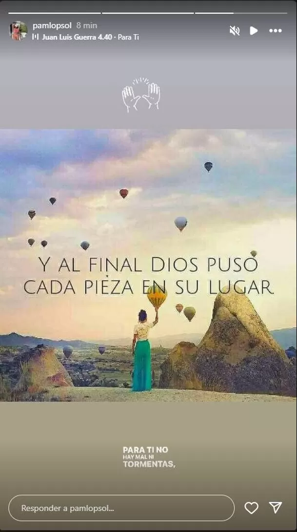 Pamela López sorprendió con este misterioso mensaje en su cuenta personal de Instagram/Foto: Instagram Pamela López sorprendió con este misterioso mensaje en su cuenta personal de Instagram/Foto: Instagram