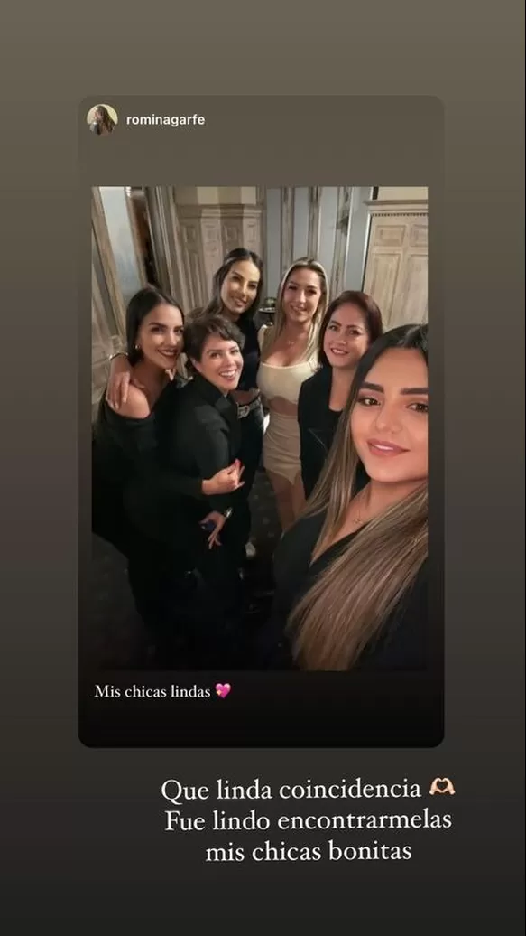 Pamela López y sus amigas coincidieron en el mismo restaurante donde Alessandra Cordero celebró sus 34 años/Foto: Instagram