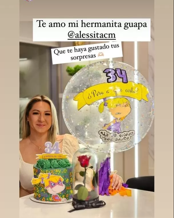 Alessandra Cordero, esposa de Yoshimar Yotún cumplió 34 años/Foto: Instagram