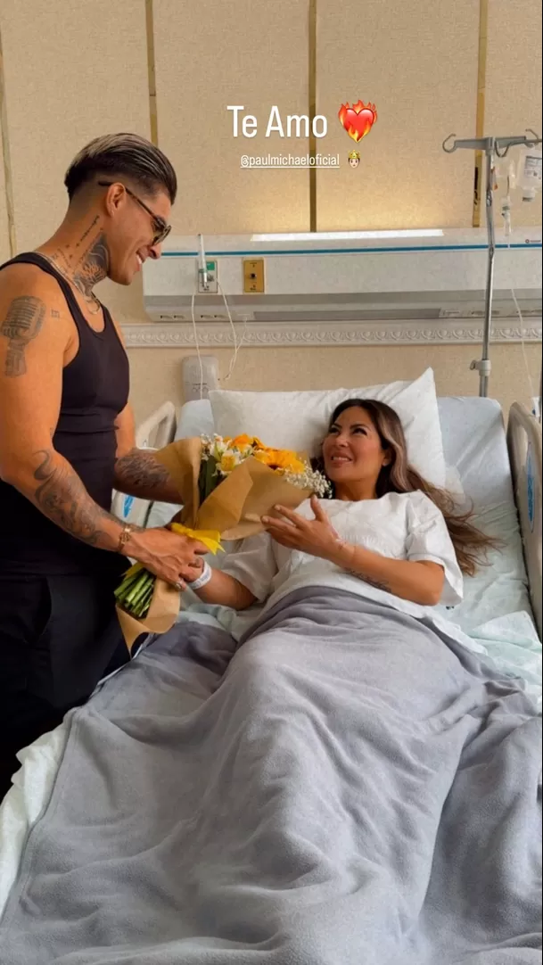 Paul Michael visitó a Pamela López en la clínica tras sus intervenciones quirúrgicas / Instagram Paul Michael visitó a Pamela López en la clínica tras sus intervenciones quirúrgicas / Instagram