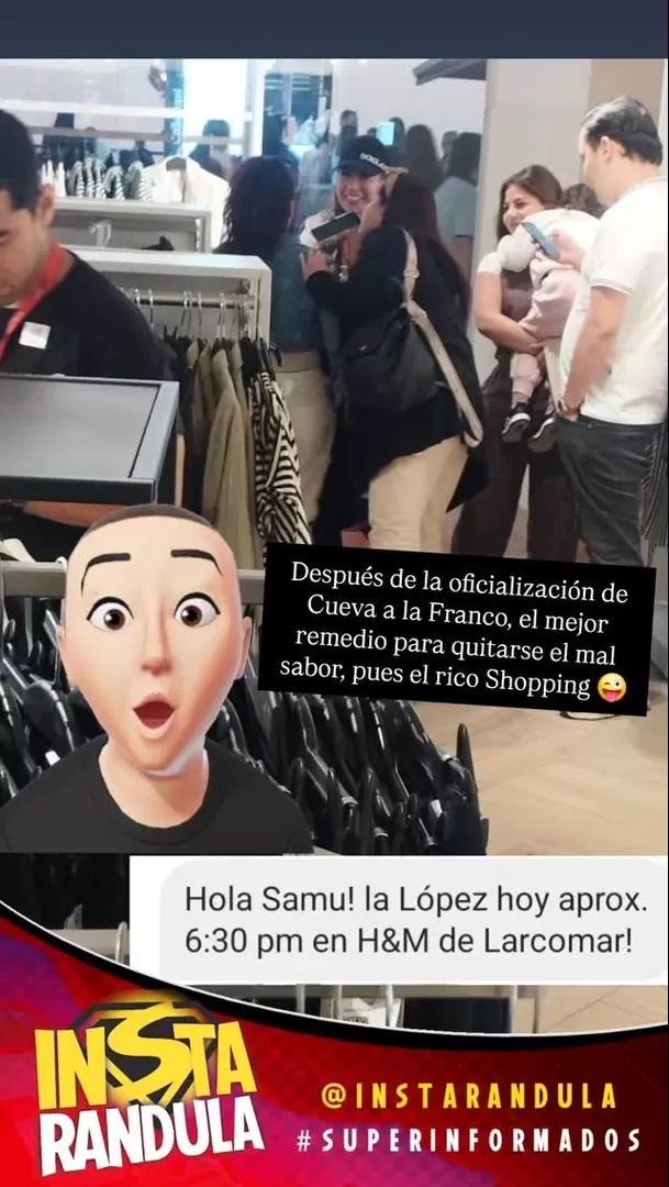 Pamela López se va de compras tras el beso de Cueva y Pamela/Foto: Instagram