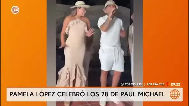 Pamela López dedica mensaje a Paul Michael por su cumpleaños/ América TV