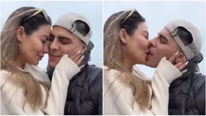 Pamela López sorprende al dar tremendo beso apasionado a Paul Michael. Fuente: Instagram