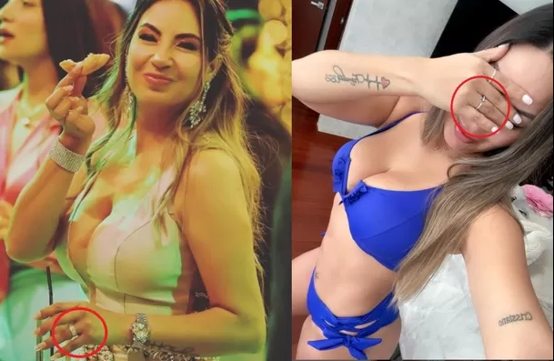 Pamela  López ya no lleva puesta su alianza matrimonial/Fotos: Instagram