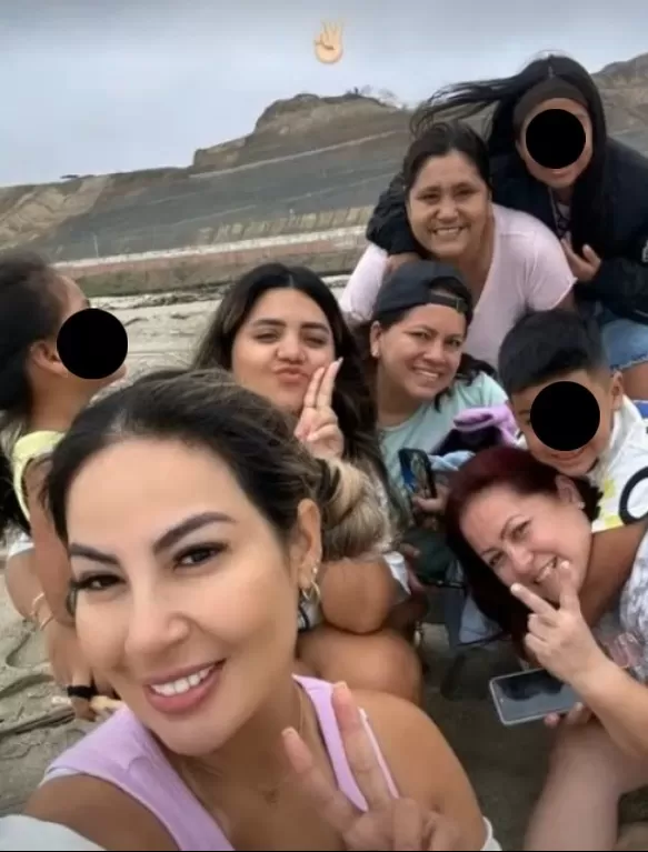 Pamela López en Tumbes junto a sus hijos y amigas/Foto: Instagram