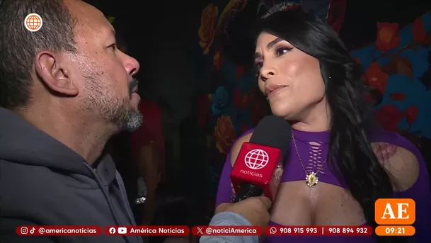 Evelyn Vela en el cumpleaños de Pamela López / América Espectáculos