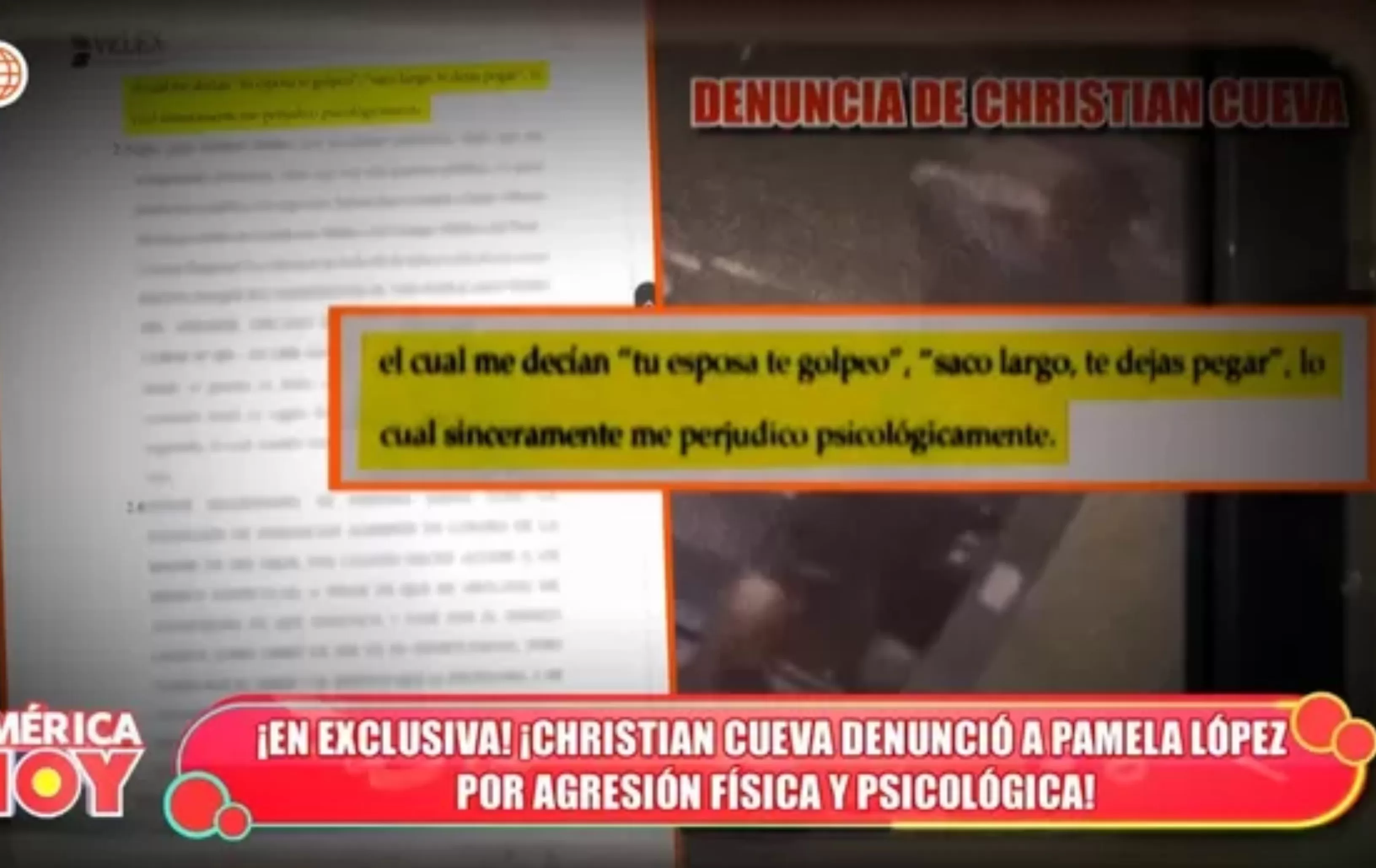 La denuncia de Christian Cueva a Pamela López por maltrato físico y psicológico / América Hoy