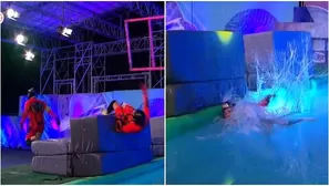 Pancho Rodríguez ignoró a Raúl Carpena y lo dejó “ahogarse” en la piscina. Fuente: AméricaTV