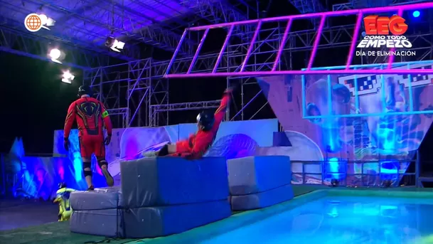 Pancho Rodríguez dejó a Raúl Carpena caer a la piscina. Fuente: AméricaTV