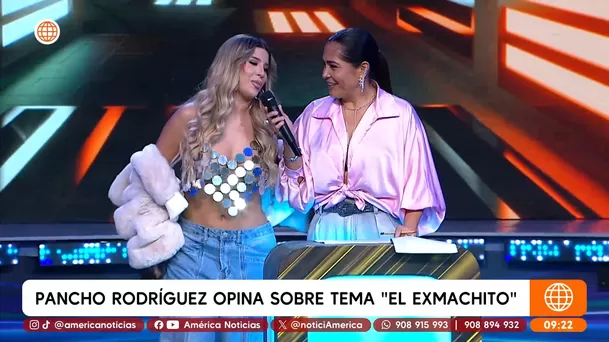 Yahaira Plasencia estuvo en 'Esto es Guerra' para presentar su canción 'El Ex machito' y se reecontró con Pancho Rodríguez 