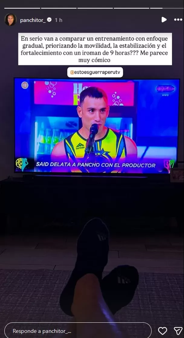 La respuesta de Pancho a la acusación de Said Palao / Captura Instagram