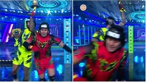 Pancho tuvo fuerte choque con Jota y terminó estrellándose contra la cámara / AméricaTV