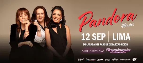 Pandora celebrará sus 40 años de trayectoria en Lima / Ticketmaster Pandora celebrará sus 40 años de trayectoria en Lima / Ticketmaster