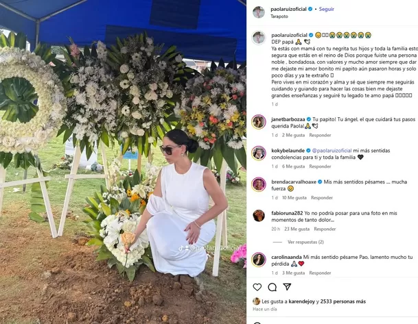 La exbailarina Paola Ruiz está viviendo uno de los momentos más difíciles de su vida. Foto: Instagram