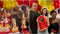 Ana Paula Consorte y Paolo Guerrero celebraron junto a Doña Peta el primer año de Paolo André. Fuente: Instagram