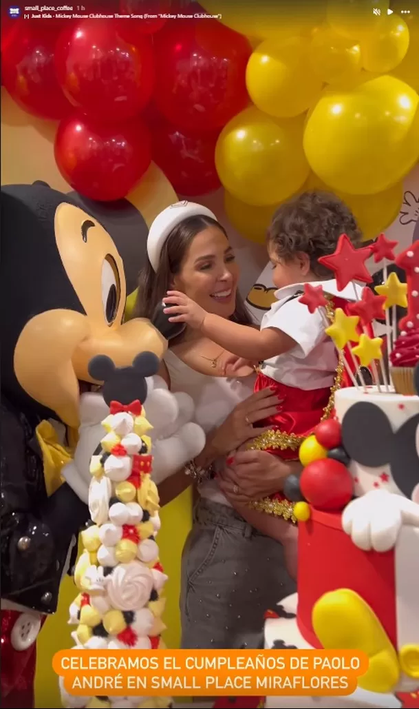 Ana Paula Consorte y Paolo Guerrero celebraron primer año de Paolo André. Fuente: Instagram