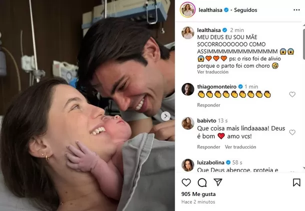 Thaísa Leal, ex de Paolo Guerrero, se convirtió en madre / Instagram