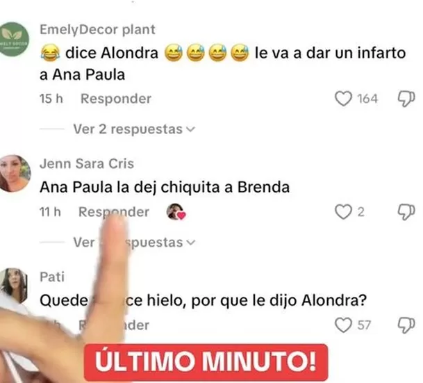 Algunos usuarios también se dieron cuenta que el cantante le habría dicho "Alondra" a Ana Paula Consorte / Captura