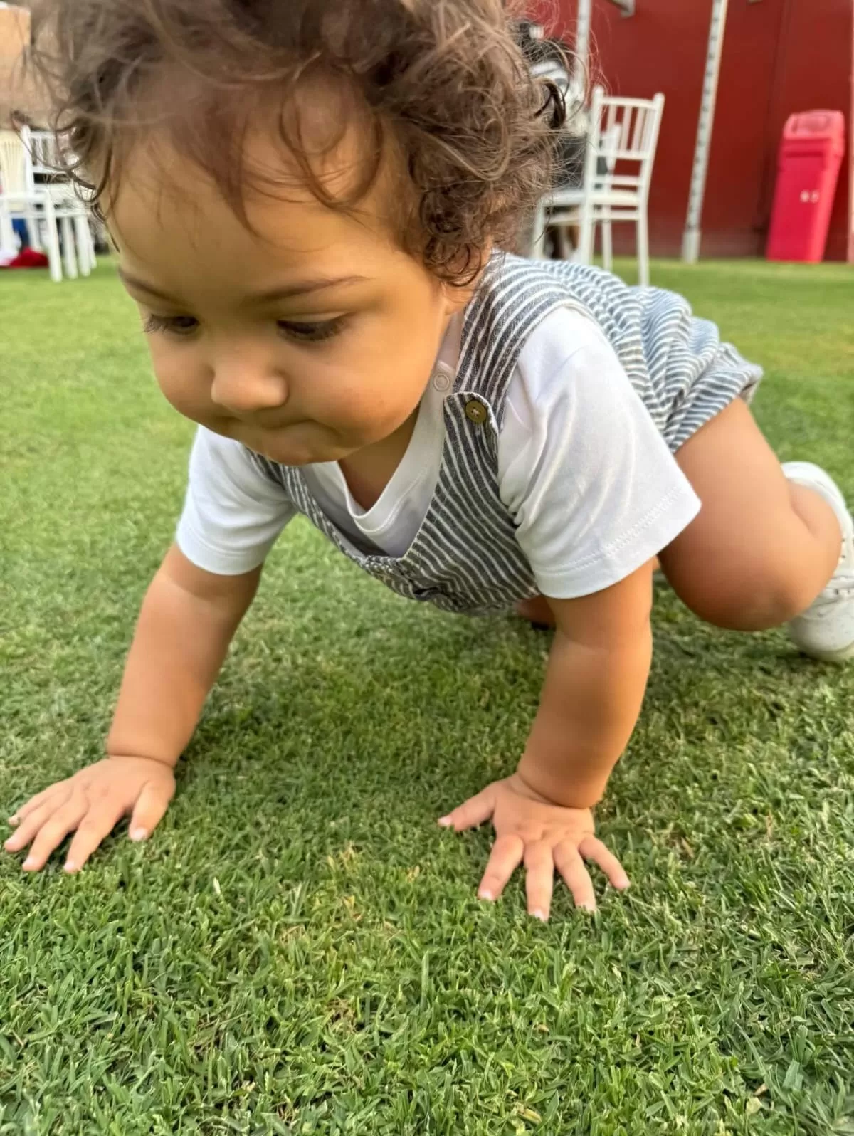 Paolo André, hijo de Paolo Guerrero y Ana Paula Consorte, en Videna. Fuente: Instagram