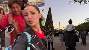  Paolo Guerrero y Ana Paula Consorte felices con sus hijos en Disney / América Espectáculos