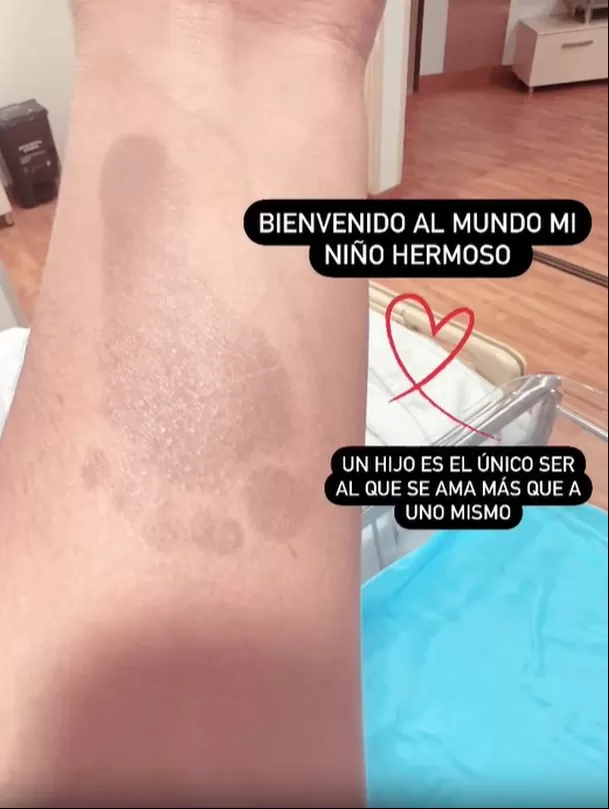 Nació el tercer hijo de Paolo Hurtado y Rosa Fuentes. Foto: Instagram 