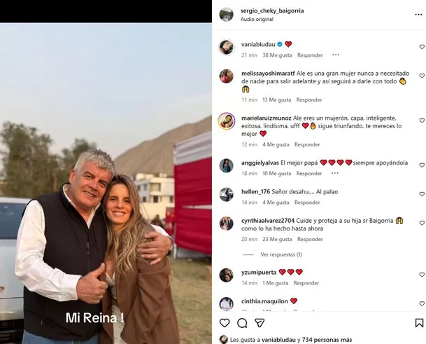 El mensaje de don Sergio Baigorria tras ampay de Said Palao / Instagram