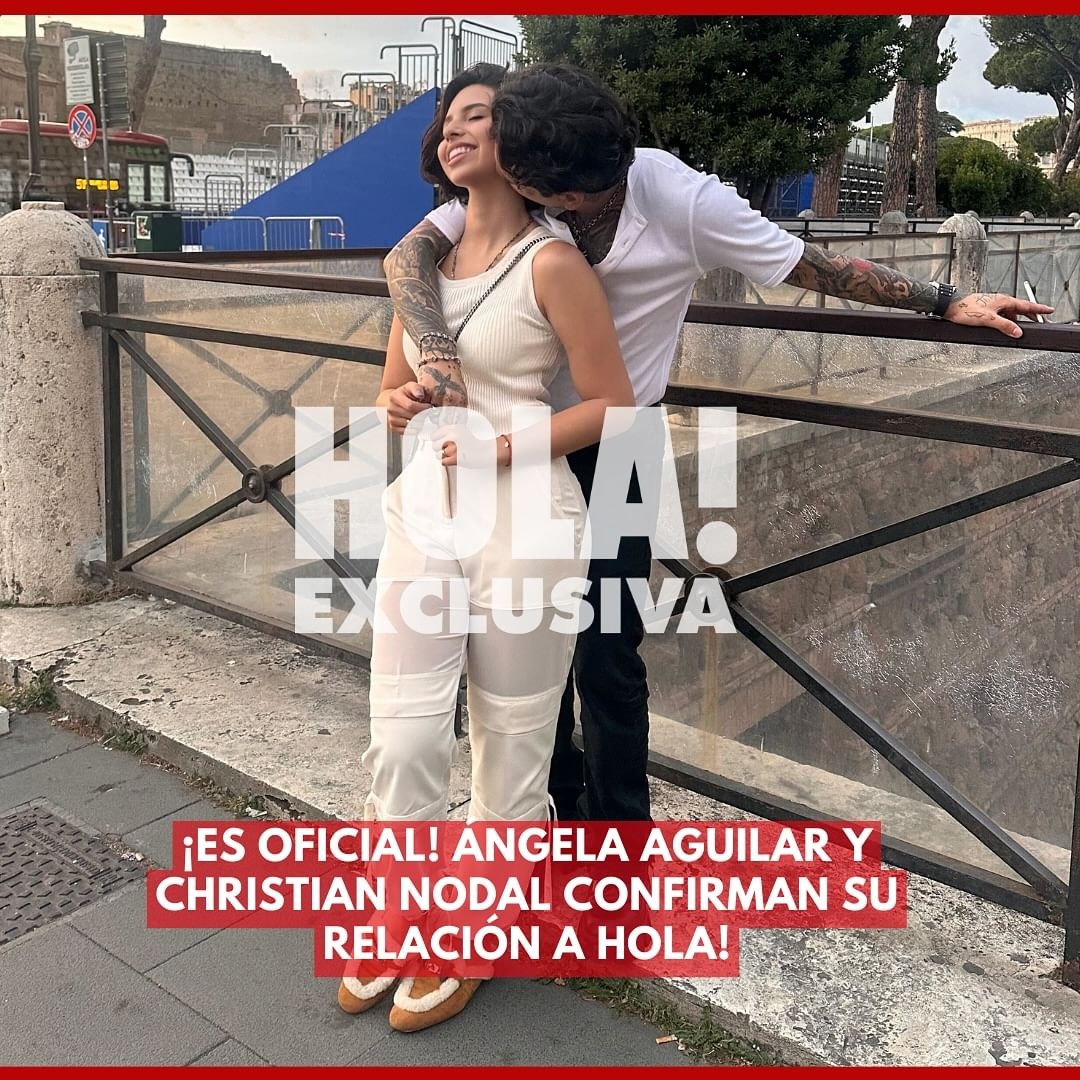 Christian Nodal y Ángela Aguilar confirmaron su romance a la revista Hola!