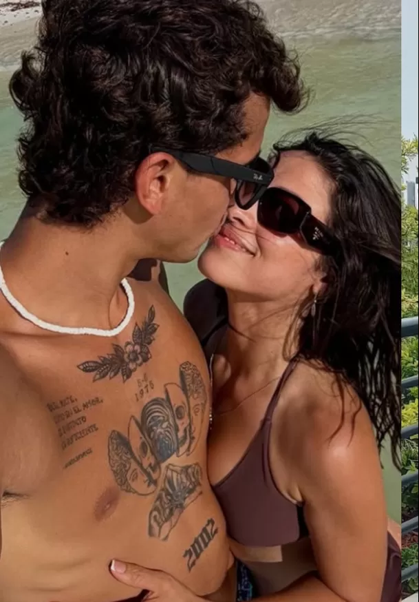 Gabriel Meneses y Sirena Ortiz iniciaron su relación en enero del 2026. Foto: Instagram