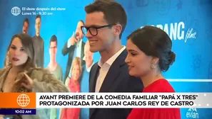 Papá X Tres: todo lo que pasó en el avant premiere de la cinta nacional 