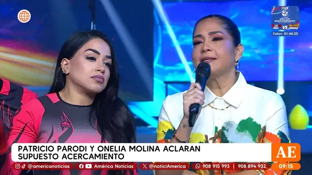 Onelia Molina también estuvo incómoda por ser vinculada con Patricio Parodi / Captura