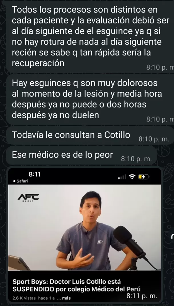 Patricio Parodi arremete contra doctor tras castigo en EEG por irse de fiesta en Halloween a pesar de lesión / Instagram Patricio Parodi arremete contra doctor tras castigo en EEG por irse de fiesta en Halloween a pesar de lesión / Instagram