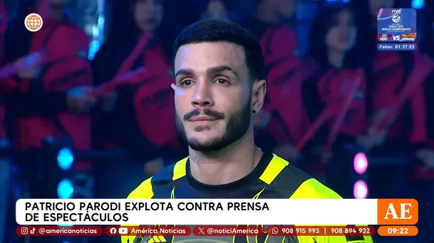 La reacción de Mario Irivarren mientras Patricio Parodi y Onelia Molina aclaraban 'ampay' / Captura