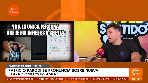 Patricio Parodi es consciente que le preguntarán por sus exparejas en el stream / Captura