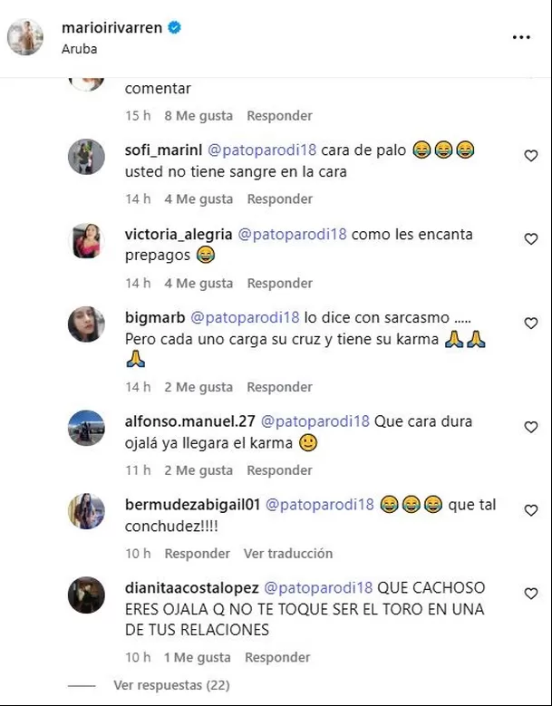 Bastó ese breve comentario para que los seguidores de Irivarren recordaran el escándalo que protagonizaron en Argentina, donde se les vio de fiesta con mujeres. Foto: Instagram