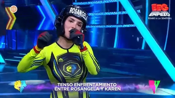 Rosángela Espinoza acusó a Karen Dejo de conducta antideportiva. Foto: América TV