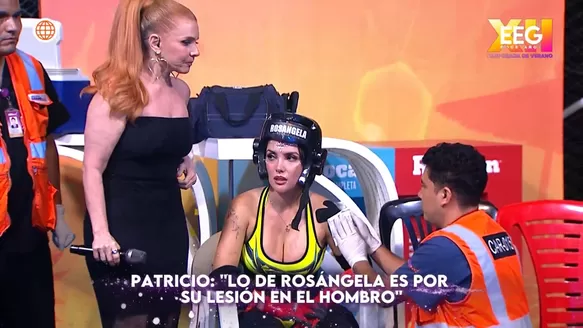 Rosángela Espinoza sufrió lesión durante choque con Karen Dejo. Fuente: AméricaTV