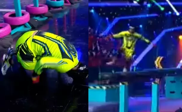 Patricio Parodi sufrió fuerte lesión durante una de las pruebas. Foto: América TV Patricio Parodi sufrió fuerte lesión durante una de las pruebas. Foto: América TV