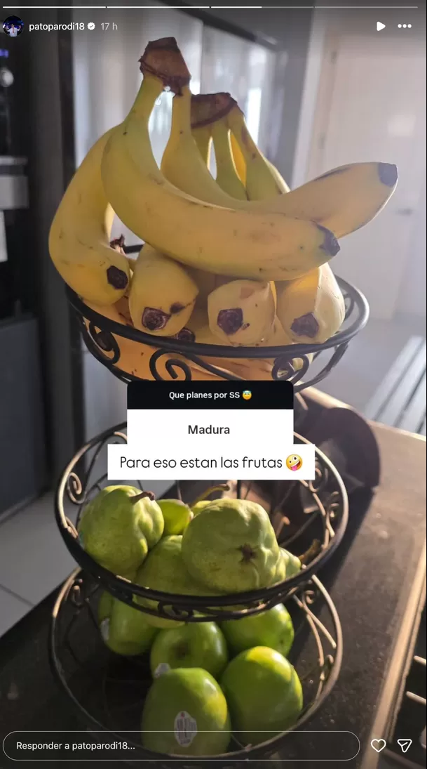 Patricio Parodi y su respuesta a fan que lo llamó "inmaduro". Foto: Instagram