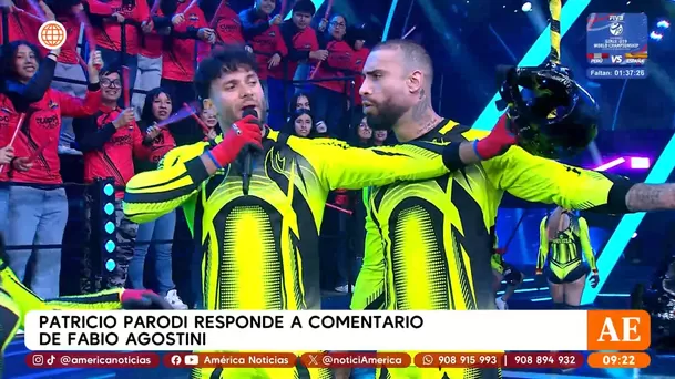 Fabio Agostini tildó de "sin códigos" a Patricio Parodi en 'Esto es Guerra' / Captura