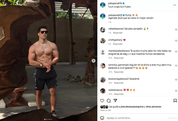 Patricio Parodi sorprendió con mensaje antes de Año Nuevo 2025. Fuente: Instagram