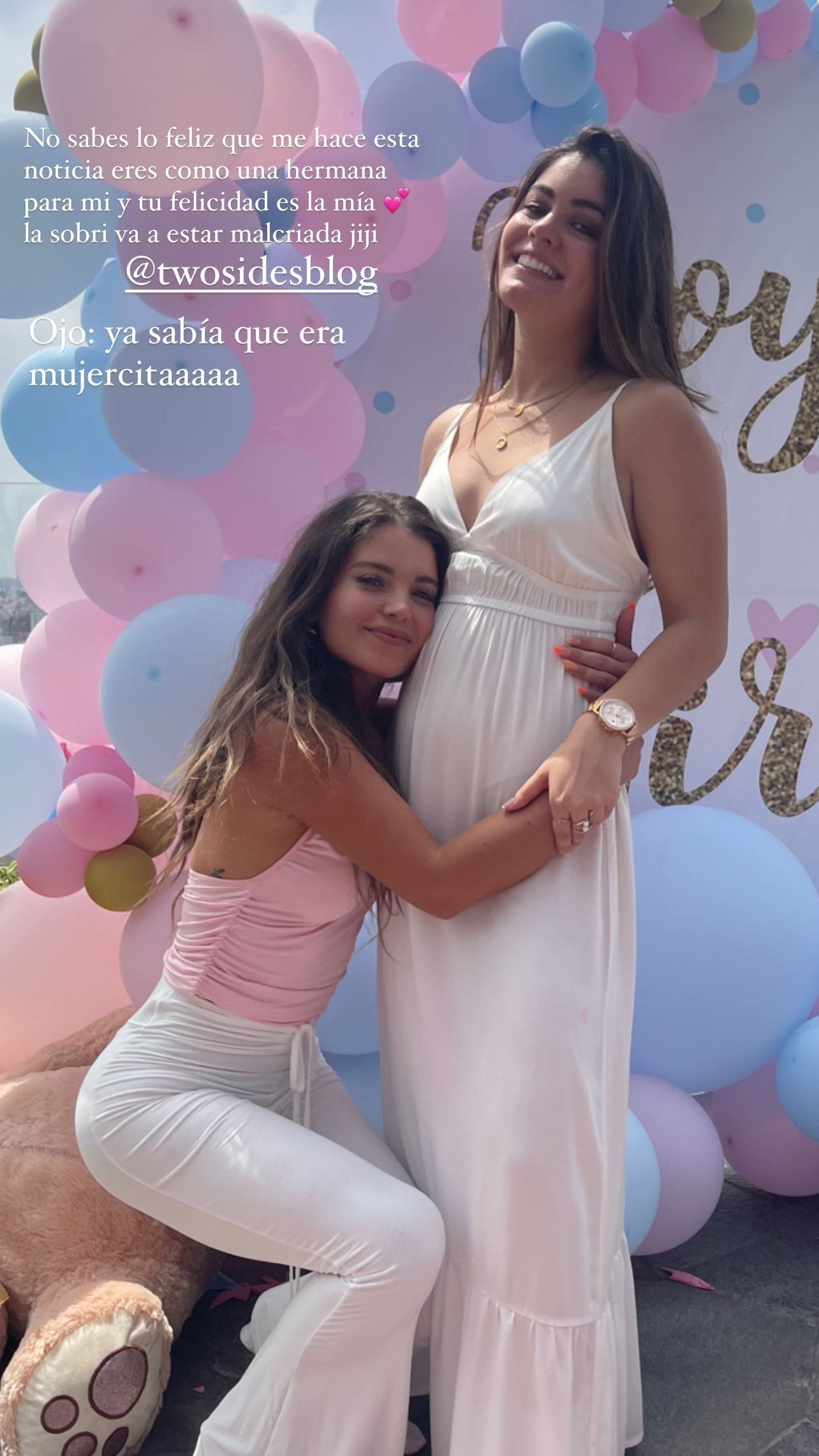 Patricio Parodi y Flavia Laos se reencontraron en baby shower de hermana del competidor de EEG