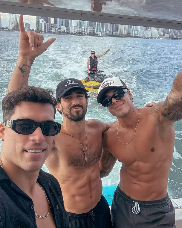 Hugo García y Patricio Parodi en Miami con Diego Rodríguez / Instagram Hugo García y Patricio Parodi en Miami con Diego Rodríguez / Instagram